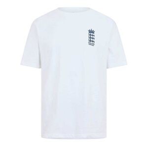 Castore Mens Essentials 26/27 England Cricket T-Shirt / White